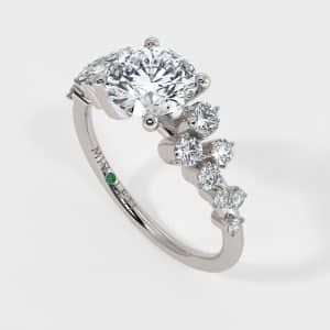 VenaticiRoundWhiteGoldStraightEngagementRing3